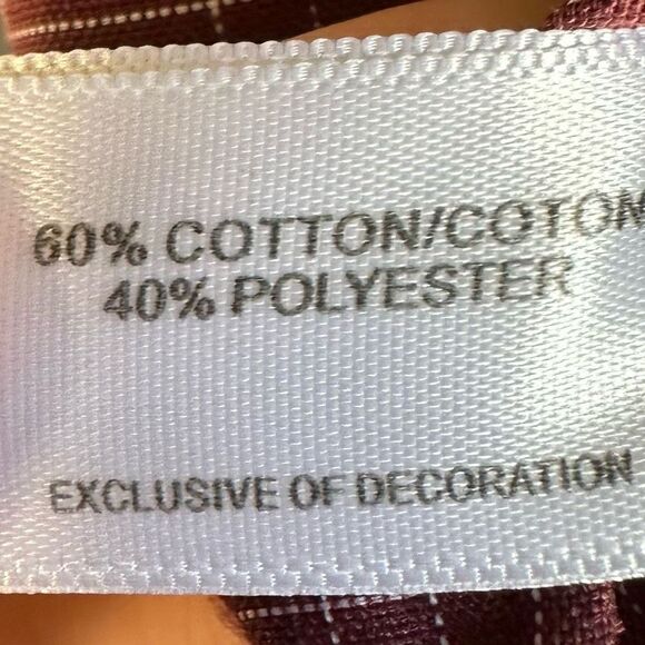 NWT Cutter & Buck Cotton Casual Button Front Short Sleeve Shirt Plaid Brick Red - Picture 5 of 5